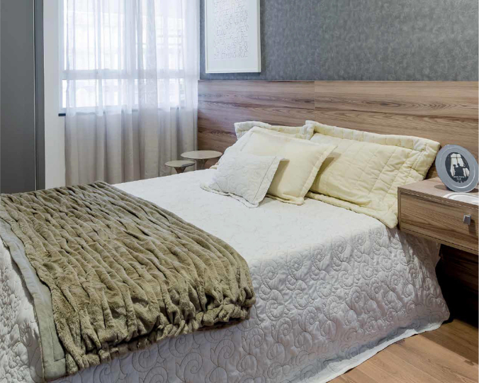 Quarto decorado do Maison Royale Residencial
